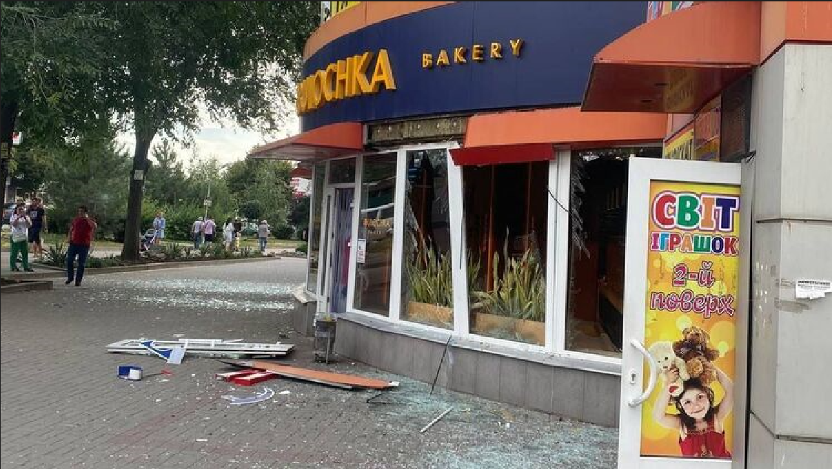 Последствия ракетного удара по Запорожью. Фото: Телеграм